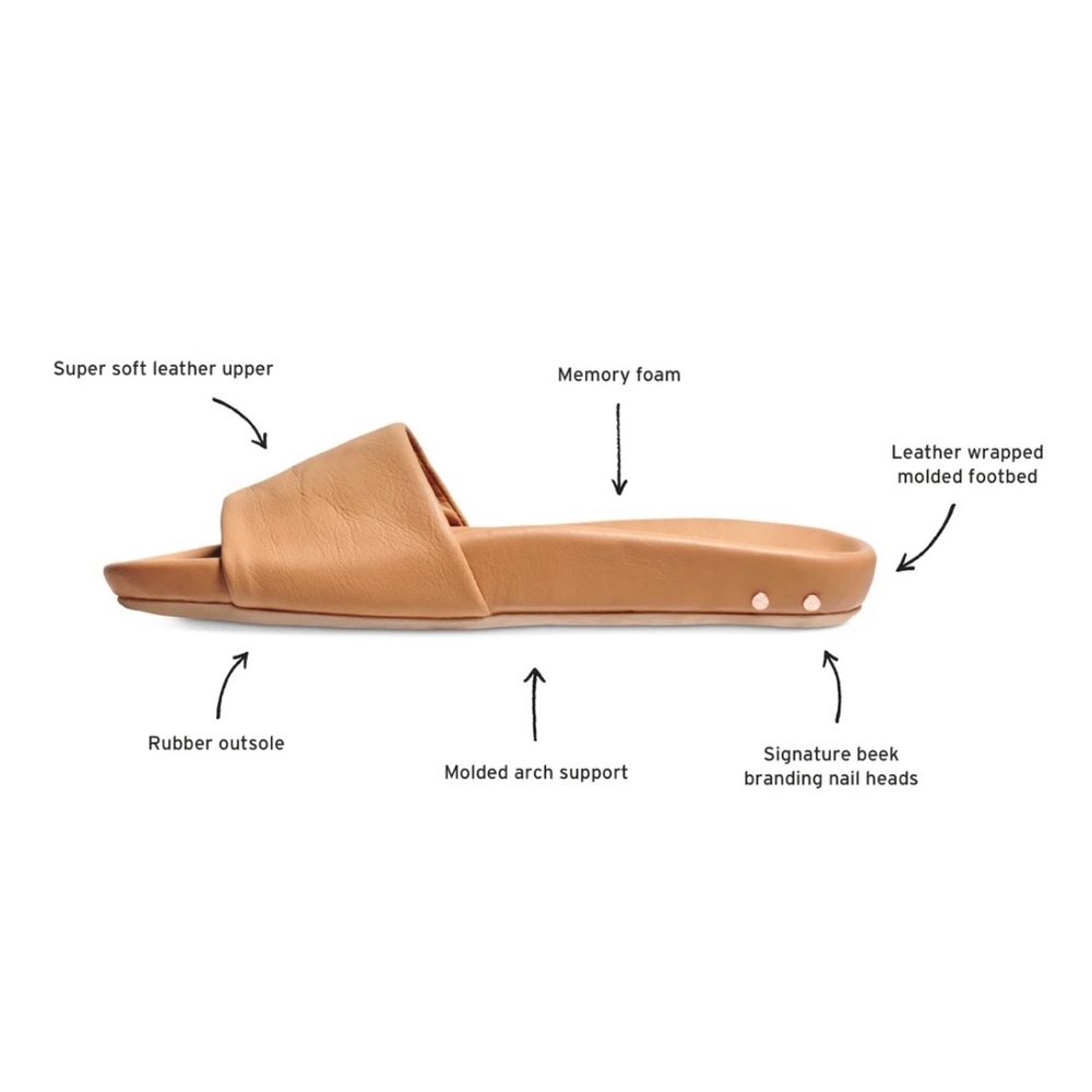 Beek Women's Gallito Slide Sandals Honey - Picture 6 of 8